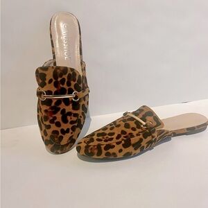 MUSSHOE Mules For Women Flats comfortable Rounded toe Slip on Size 8